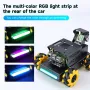 Yahboom Raspberry Pi 5 AI Vision Robot Car 4WD Mecanum Robot Car Omnidirectional Raspbot V2 2DOF PTZ Python Programming ROS2-Humble