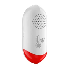 Tuya Smart WiFi Temperature Humidity Sensor 80dB Sound Light Alarm 180 Days Standby Smart Life App Remote Monitoring for Smart Home