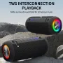 Cyboris S9 20W bluetooth Speaker Portable Speaker Dual 57mm Bass Diaphragm RGB Light TWS Hands-free Call IPX6 Waterproof Support AUX TF Card U Disk Outdoors Wireless Subwoofer