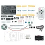 FM Radio DIY Kit Multipurpose FM Radio Tuner LED Display Remote Control 5V DC 3V Battery One-Touch Auto-Search Signal Strength Indicator