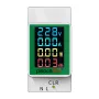 Peacefair® PZEM-008 Din Rail Electricity Digital Power Energy Meter Watt Kwh Wattmeter Monitor Ammeter Voltmeter AC 50-300V 100A