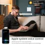 Homekit WiFi Smart Light Wall Key Switch for No Neutral Or With Neutral Line Remote Control Work with Apple HomeKit Siri Voice
