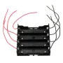 DIY 4 Slot 18650 Battery Holder With 8 Leads
