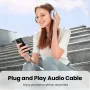 Adattatore per cuffie audio UGREEN AV161 da tipo C a 3,5 mm, chip DAC, cavo USB-C a 3,5 AUX per PC, telefono e tablet