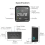 MoesHouse Tuya WiFiスマートホーム温度湿度センサー空気質二酸化炭素検出器LEDカラーディスプレイ目覚まし時計APPリモートモニター付き