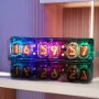 6-bit Glow Tube Clock IN12 Nixie Clock Base with Cool RGB Lights Computer Desktop Accessories DC 5V