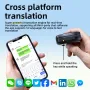 K5 AI Smart Translation Earphones bluetooth 5.4 Earbuds 16.2mm Large Drivers HiFi Bass Sound 30H Playback Multi-language Simultaneous Translation Earhooks Headphones