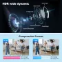 Srihome SH052 5MP Smart WiFi Home Surveillance Camera Wireless PTZ IP Color Night Vision AI Auto Tracking Sound&Light Alarm IP65 Waterproof Outdoors Security Cam
