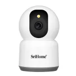 Srihome SH038 5MP 1944P 5G WIFI Wireless PTZ IP Dome Camera AI Humanoid Detection Full Color Night Vision Two-way Intercom Home Security Monitoring Cameras