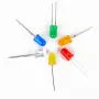 F5 150pcs 5mm Multi-colors Lights Emitting Diodes Assortment Kit White Red Yellow Green Blue Orange F5 DIY PCB