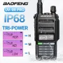 Baofeng UV-9R Pro V2 高出力長距離トランシーバー 128チャンネル トライパワー マルチバンド ワイヤレス コピー周波数 IP68 防水 タイプC 充電式 アマチュア無線 双方向ラジオ 懐中電灯付き