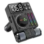 Bluetooth 5.3 Araba Kablosuz FM Verici Radyo Adaptörü PD30W QC3.0 Hızlı Şarj Araba MP3 U Disk HiFi Müzik Çalar Aksesuarları