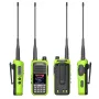 ABBREE AR-730 Berkuasa Tinggi Walkie Talkie Palam EU 136-520MHz 256 Saluran Skrin Paparan HD NOAA Pegang Tangan Radio Dua Hala