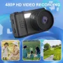 S5 Small Camera 480P 30FPS Portable Action Cam 0.96\ Screen 170° Wide Angle 30M Waterproof Camcorder WiFi TF Card Support for Outdoor Sports