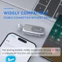 K75 Lavalier Headset Bluetooth Hörlurar Intelligent Samtal Brusreducerande 20H Uppspelning LCD Digital Display Clips-on Trådbundna In-ear Lavalier Hörlurar