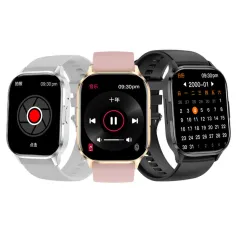 SENBONO HK21 Display AMOLED da 2,01 pollici Chiamata Bluetooth Frequenza cardiaca Pressione sanguigna Monitoraggio dell'ossigeno nel sangue Misurazione della glicemia Monitoraggio del sonno Funzione NFC Modalità multi-sport Riproduzione musicale Orologio 