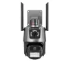6MP 3K PTZ WiFiカメラ デュアルレンズスクリーン インテリジェントナイトビジョン モーション検知 双方向インターホン 録画再生 CCTV監視 セキュリティカメラ ICSEEアプリ