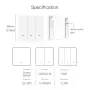 MOES Tuya ZigBe Wireless 9 Scene Switch Push Button Battery Powered Transmitter Smart Life App Automation 1/2/3 Gang Smart Home Scene Switch