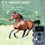 HD 4MP Trail Camera 2K Video 120° Detection Range IP66 Waterproof 0.2S Trigger Speed Night Vision WiFi Enabled