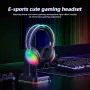ONIKUMA X29 RGB Gaming Headset Wired Earphone 50mm Moving Coil 3D Stereo Sound Breathable Earmuffs Adjustable Headband E-sports 3.5mm Monitor Headphones with Omnidirectional HD Microphones