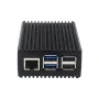 Raspberry Pi 5 Pasif Soğutma Kasası Alüminyum Alaşımlı Dağıtım Çizgili Kabuk Kutusu