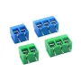 50PCS PCB Terminal Block Connector Pitch 5.0mm Straight Pin KF301 2P 3P 4P Screw PCB Terminal Blocks Connector Assortment Kit