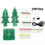 Kits électroniques DIY pour sapin de Noël tricolore/coloré à feuilles courbées, version standard/musicale