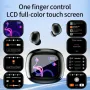 S11 Touch Screen Headset Wireless bluetooth 5.4 Earphone ENC Mic Noise Cancelling 13mm Dynamic Coil 20H Playback In-ear Sports Headphones with MP3