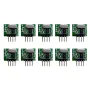 GERMA 433Mhz RF Transmitter and Receiver Superheterodyne ASK 433 Mhz Module with Antenna for ArduinoUno Wireless Diy Kits