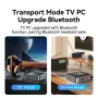 в 1 цифровой дисплей Bluetooth 5.4 аудио передатчик приемник FM модулятор передатчик 3.5MM AUX RCA USB Type-C многоточечный интерфейс RGB подсветка без драйверов для телефона планшета телевизора динамик