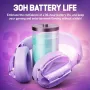 Picun G1 Wireless Headset bluetooth Gaming Headset 40mm Driver 3D Spatial Audio Low Gaming Delay 30H Battery Life Gamer Headphones with ENC HD Mic