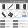 ABBREE DM-F8 GPS DMR UV Dual-Band Digital Walkie Talkie 5W High-power 4000 Channels 2800mAh Voice Recording Two Way Radio