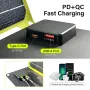 Outdoor Powerful Flexible Solar Panel 5V 28W Portable Battery Mobile Phone Charge PD 9V 12V for USB-A+USB-C Cells Power Bank