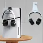 Per PS5/PS5 Slim Host Dock di ricarica multifunzionale con gancio per cuffie Caricabatterie doppio per gamepad Supporto di raffreddamento RGB con porta di uscita USB Organizzatore per spazio di gioco