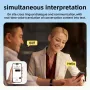 K5 AI Smart Translation Earphones bluetooth 5.4 Earbuds 16.2mm Large Drivers HiFi Bass Sound 30H Playback Multi-language Simultaneous Translation Earhooks Headphones