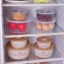 Bakeey 4 PCS Storage Box Miscellaneous Grain Storage Plastic Sealed Box Refrigerator Freshness Box