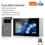 Kit videocitofono IP analogico a 2 fili Tuya TD-D2ICR36W 1080P, touch screen a colori da 7 pollici, campanello Wi-Fi wireless, sistema di controllo accessi RFID, spina UE
