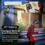 Telecamera IP QD18 da 6 MP con tre obiettivi WiFi + Bluetooth Telecamera PTZ a tre schermi Visione notturna Rilevamento automatico del movimento Audio bidirezionale Impermeabile Doppia antenna integrata Telecamere di videosorveglianza CCTV