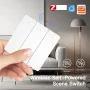 MoesHouse 2/3Gang Smart Home ZigBe Self-Powered Scene Switch Battery-free No Wiring Wireless Switch