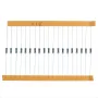 2600pcs 130 Values 1/4W 0.25W 1% Metal Film Resistors Assorted Pack Kit Set Lot Resistors Assortment Kits Fixed Resistor