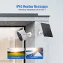Telecamera IP WIFI solare 1080P HD con rilevamento umano AI, audio bidirezionale, visione notturna a colori, IP65, resistente alle intemperie, sorveglianza WiFi alimentata ad energia solare