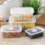 Bakeey 4 PCS Storage Box Miscellaneous Grain Storage Plastic Sealed Box Refrigerator Freshness Box