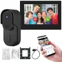 001C-TP1 7-inch Video Doorbell Tuya WiFi Door Phone Intercom Visual Door Bell 145° Viewing Motion Detection IP65 Waterproof Home Security Door Viewer Monitor Work with Aiexa Google Assistant