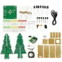 Albero di Natale con foglie dritte/curve, versione tricolore/colorata, supporto per kit elettronici fai da te Bluetooth