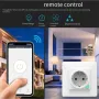 Tuya 16A WiFi Smart EU Wall Socket Power Socket Outlet Schedule Function APP Remote Control Voice Control with Alexa Google Home