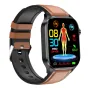 ET580 Schermo AMOLED HD da 2,04 pollici Misurazione della composizione del sangue ECG Elettrocardiogramma Chiamata Bluetooth Frequenza cardiaca Pressione sanguigna Monitoraggio SpO2 Funzione ECG Sifilide Glicemia non invasiva Modalità multi-sport Riproduz