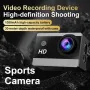 WiFi 480p Sportcamera 30FPS Anti-shake 2\ Scherm 30m Waterdichte Action Camera met 170¡ã Groothoek en 1050mAh Batterij voor Buiten- en Onderwateravonturen