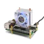 Ventola di raffreddamento CPU ICE Tower a basso profilo RGB Raspberry Pi 5, torre con alette in tubo di rame a forma di U orizzontale/verticale