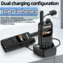 ABBREE GP-298 Public Network Walkie Talkie 4G LTE Android 5.1 WiFi Bluetooth Long Range 5000mAh Two-Way Radio Group Call Noise Cancellation Global POC Zello Compatible Sim Card