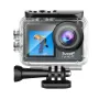 1080P Action Camera with 2.0inch Display Dual Colorful Screen 140° Wide Angle IP68 30m Waterproof Sport Camera with Wifi Connection Helmet Video Cam